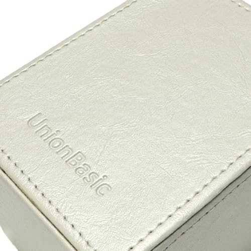UnionBasic Square Pen Holder, Leather Pencil Cup, Desktop Caddy Stationery Organizer, Creamy White - Image 7