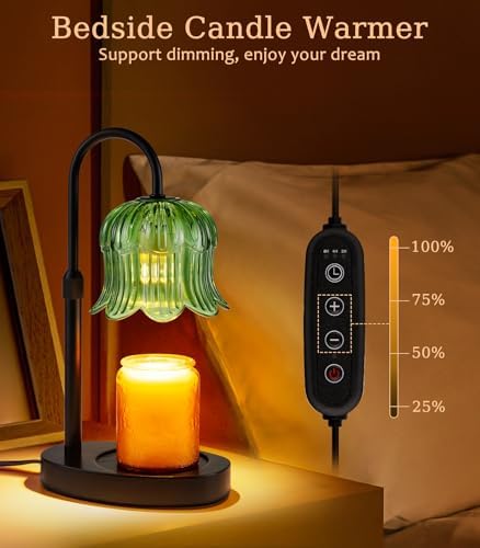 Candle Warmer Lamp with Timer - Electric Candles Wax Warmers Glass Lamps - Image 3