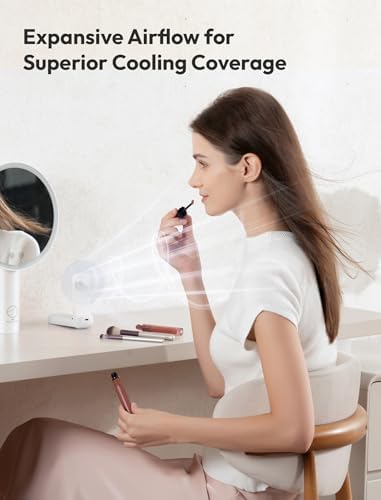 Aecooly Slim Portable Fan, Thin Handheld Fan, USB Rechargeable - Image 4