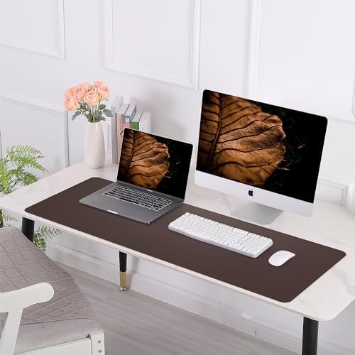 AFIING Cork Desk Mat 31.5" x 17", Coffee,Desk pad Protector - Image 6