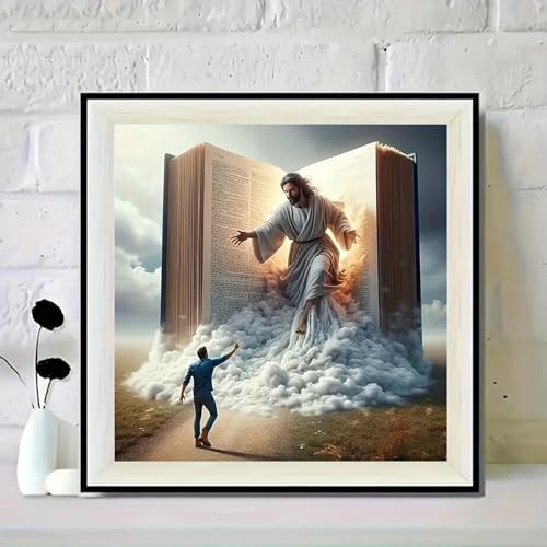 BYGFHLYW Diamond Art Painting Kits for Adults, Jesus 5D Diamond Painting - Image 3