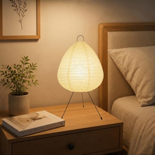 YY YEARCHY Rice Paper Table Lamp 19.7" Tall - Image 5