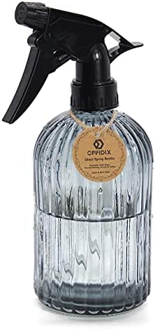 OFFIDIX Glass Spray Bottle, Garden Plants Indoor Plant Mister with Adjustable Nozzle, 0.4L/13.5oz Pressure Watering Can Handheld Spray Bottle for Outdoor Indoor Plants and Cleaning Work (Gray) - Image 5