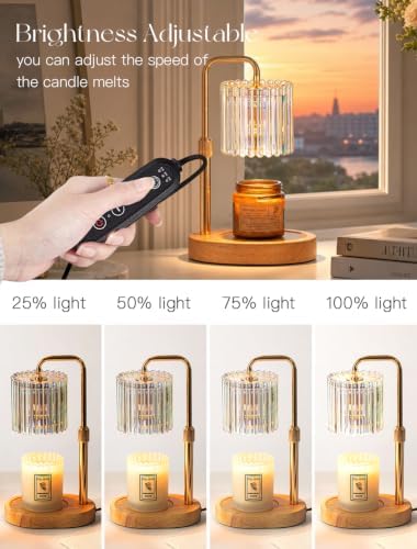 Candeldo Candle Warmer Lamp with Timer: Iridescent Wax Melt Warmer - Image 6