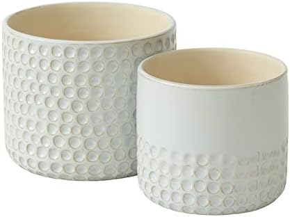LA Jolie Muse Ceramic Plant Pots, Flower Pots for Indoor Plants, Set of 2 - Image 6