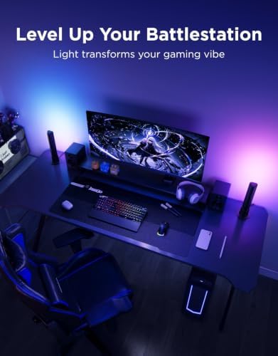Govee Smart Light Bar, RGBICWW TV Lights for Living Room, Gaming, Black - Image 2