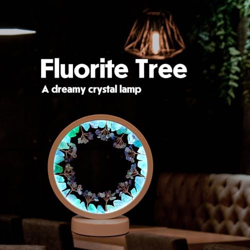 Runyangshi Crystal Tree Lamp, Tri-Color Ambient Crystal Night Light Home Decor Holiday & Housewarming Gift(Green Fluorite) - Image 6