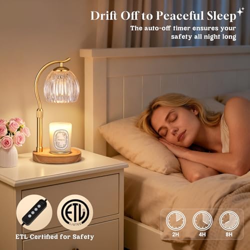 Flower Candle Warmer Lamp with 2 Bulbs- Cozy Home Decor - Image 6