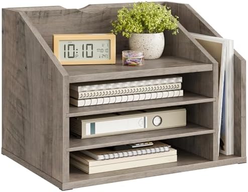 CHOEZON Wooden Desk Organizer with Adjustable Partitions by Choezon