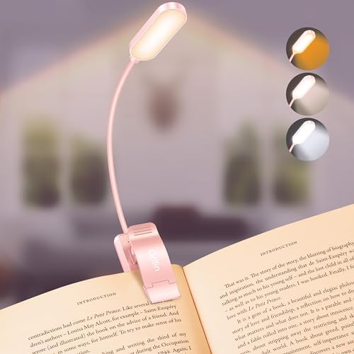 Gritin 16 LED Rechargeable Book Light for Reading in Bed by Gritin