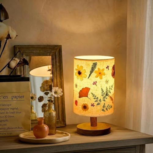 Hortsun Pressed Flower Vintage Table Lamp,Modern Style - Image 5