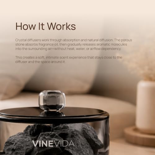 VINEVIDA Essential Oil Diffuser Stone | Passive Aroma Diffuser - Image 5
