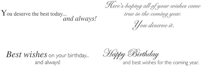 CEO Cards - Birthday Greeting Card Assortment, 4 Card Designs, 5x7 Inches, 25 Cards & 26 White Envelopes (VP2101)