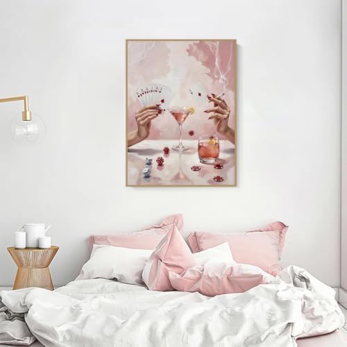 Pink Poker Diamond Art Kits for Adults Diamond Painting Kit for Beginner - Image 5