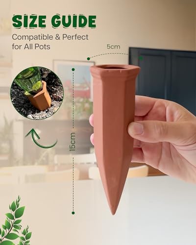 Plant Watering Devices, Self Watering Spikes, Self Watering Planter Insert, Terracotta Watering Spikes, Plant Watering Spikes, Vacation Plant Watering Devices, Water Plants While Away - Image 2