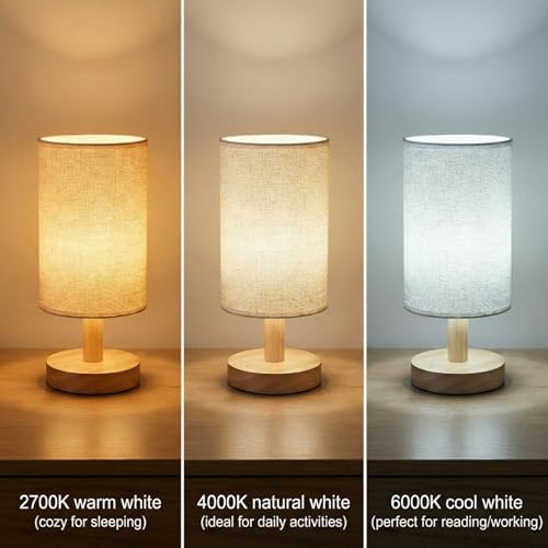 Cordless Touch Bedside Lamp with 3 Color Temperatures & Stepless Dimming - Image 2