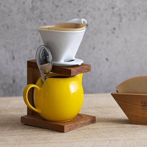 ZERO JAPAN - Bee House Pour Over Coffee Dripper - Ceramic Coffee Maker with Elegant Peek Hole, Drip Cone Brewer Coffee Gifts, Brewing Accessories - Steel Gray, Standard Size - Image 7