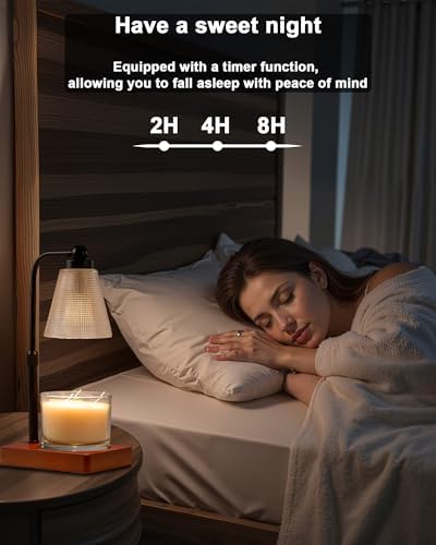 Candle Warmer Lamp with Timer, Dimmable, Adjustable Height, Square - Image 5