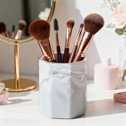 Concrete Desk Accessories Set, Pen Holder and Paperclip Holder for Office - Image 5