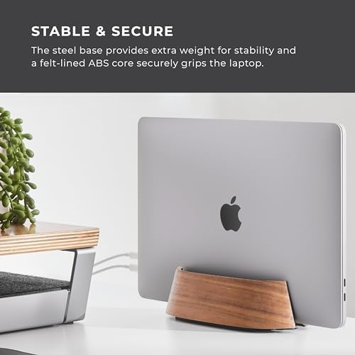 HumanCentric Vertical Laptop Stand in Maple Wood, Adjustable - Image 6