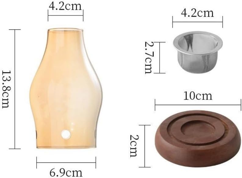 Delicate Ceramics Tealight Candle Holder Oil Tart Burner Aroma Diffuser Furnace Home Decoration Vintage Oil Lamp Design with Burnt Wood Yellow Color - Image 7