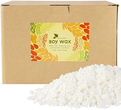 Pure Soy Wax Flakes,DIY Soft Candle,Natural Soy Wax for Candle Making 10 lb Bag by Grcdoyvl