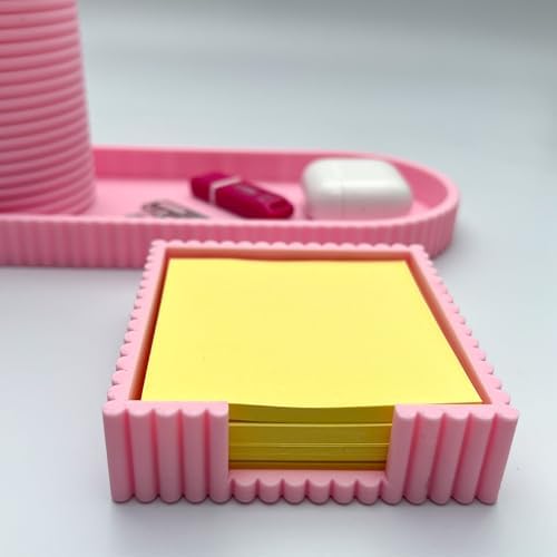 Desk Organizer Set with Pen Holder, All Tray and Sticky Note Holder,Desk Accessories Office Decor & Workspace Organizers, 3D Printed Small Home Desk Organization - Image 5
