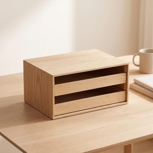 predolo Compact Wood Desktop Organizer - Image 5