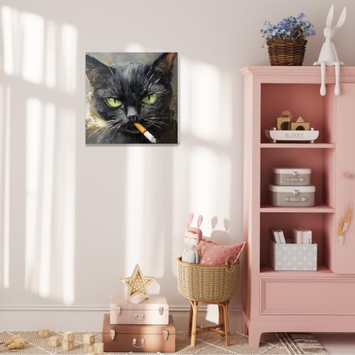 Cat Paint by Numbers with Frame, Funny Paint by Numbers for Adults 10x10 in - Image 6