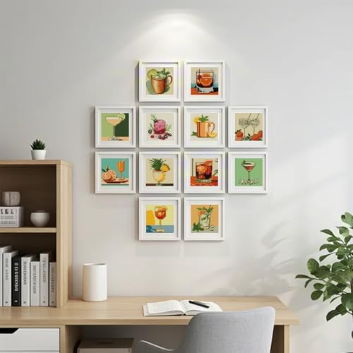 12 Pcs Small Diamond Art Kits Cocktail Diamond Art Kits for Adults - Image 2