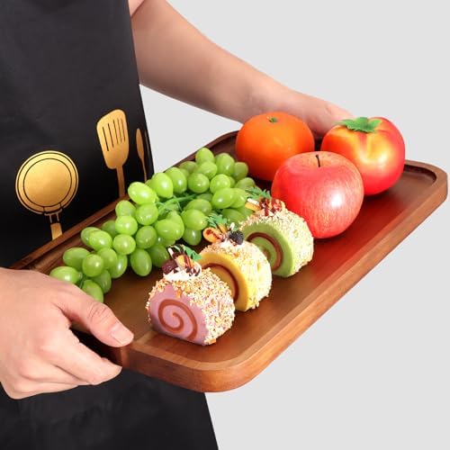 Large Wooden Tray for Party Food Charcuterie Boards Wood Serving Platters - Image 6