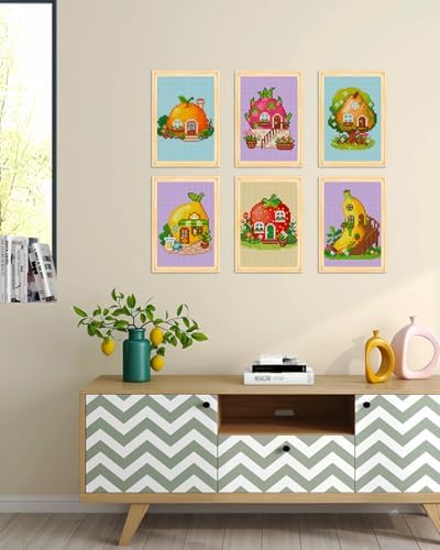 forever young Fruit Cottage Small Diamond Art Kits, 5x7 Inch Canvas - Image 6