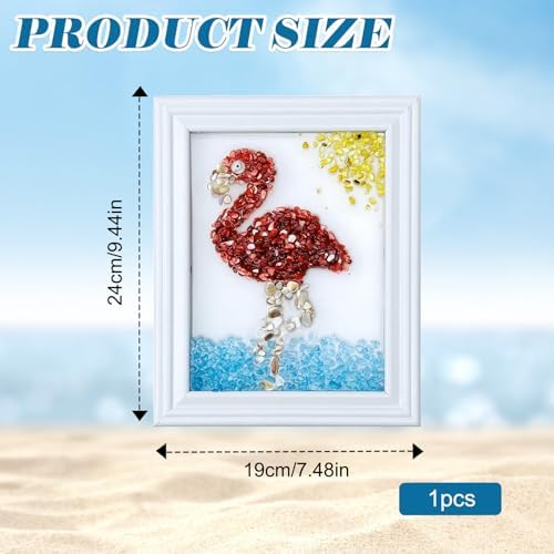 CIYOJA Sea Glass Stained Glass Kit – Flame Bird Resin Art Mosaic Kit for Adults, DIY Craft with Crushed Seaglass, Vibrant Bird Artwork for Home Déco Beginners & Creative Art Projects - Image 7