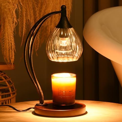 Candle Warmer Lamp with Timer Dimmer - Electric Candle Lamp for Jar Candles with 2 Bulbs - Candle Warmer Light for Scented Wax Valentines Day Gifts New Home Decor for Women Mirror Silver - Image 4