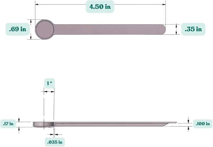 1/8 Tsp (0.625 mL | A Pinch) Long Handle Scoop for Coffee, Protein Powder, Pet Food, Spices, Grains, Dry Goods – Food-Grade BPA-Free Plastic Measuring Spoon (Pack of 5)