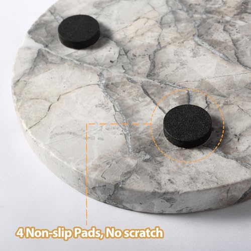 Koville Turkish Natural Travertine Tray, 12"x6" Vanity Decorative Tray for Countertop Organizer, Catchall Tray for Perfume, Candles, Jewelry Dish - Image 5