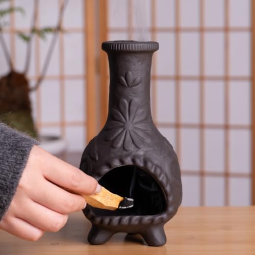 MOUGIGI Elegant Handmade Black Palo Santo Holder–Incense Cone Stick Burner - Image 3