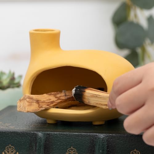 Matte Clay Palo Santo Chimney Burner Holder for Witchcraft & Altar Supplies - Image 4