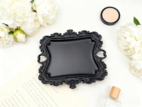 khtumeware 1 Pack Jewelry Dish Matte Black Jewelry Trays ideal for holding jewelry rings and small trinkets. - Image 3