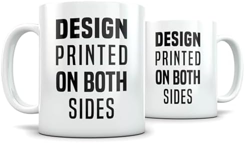 Minimalist Coffee Mug - Monochrome Lines Bold Impact - 11 oz White Ceramic - Modern Aesthetic - Image 3