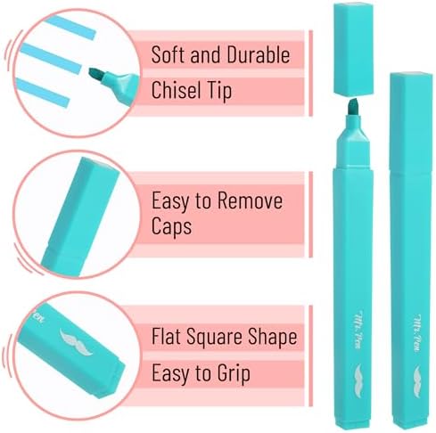 Mr. Pen- Aesthetic Highlighters No Bleed, 10 Pack, Assorted Colors | Chisel Tip, Cute Highlighters Assorted Colors for Journaling, Highlighting, Underlining, Fast Dry, Back to School Supplies - Image 4