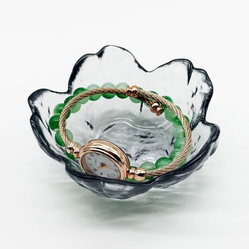 Flower Ring Dish Jewelry Tray, Glass Jewelry Dish Tray, Aesthetic Room Decor Small Trinket Dish, Nightstand Jewlery Ring Holder Dish, Bathroom Jewelry Plate Bowl for Rings Earrings Gift (Smoky Gray) - Image 5