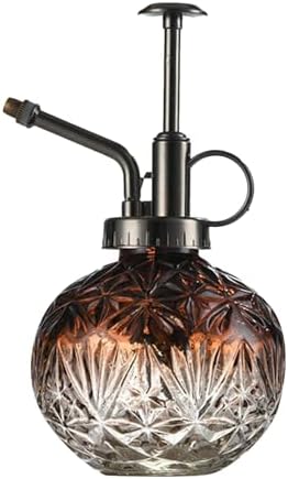Spray Bottle for Plants, Plant Mister Spray Bottle, Glass Plant Mister Spray Bottle, Embossed Vintage Glass Watering Can, Succulent Watering Bottle with Top Pump for Outdoor (LL) by Unknown