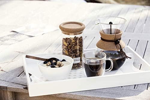 Bodum 34 oz Pour Over Coffee Maker, High-Heat Borosilicate Glass with Reusable Stainless Steel Filter and Cork Grip - Made in Portugal - Image 2