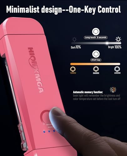 HIONXMGA Book Light,Rechargeable Reading Light for Books in Bed at Night - Image 2