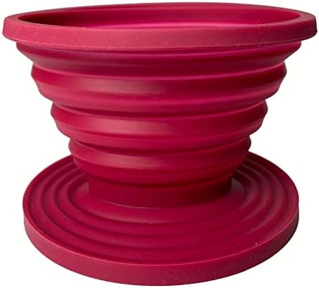 Attsky Collapsible Pour Over Coffee Dripper for Camping & Travel, Red - Image 5