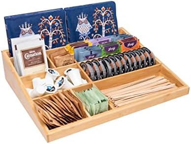 Theodore Bamboo Desk Organizer, 10 Compartment Desktop Organizer for Office Supplies, Mail, Pens and Notebooks, Wooden Countertop Organizer for Home Office Desk - Image 4