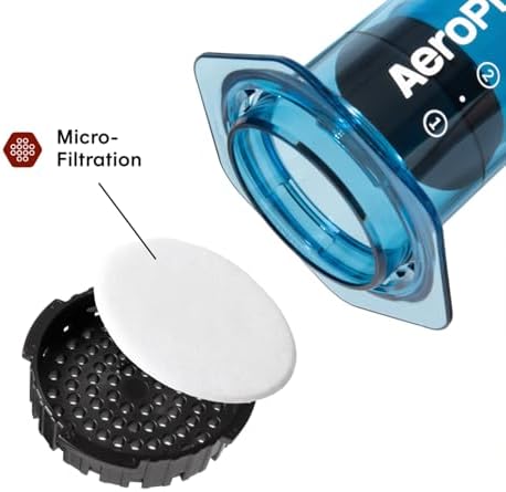 AeroPress Clear Blue Coffee Press, French Press, Pour-Over & Espresso Style - Image 3