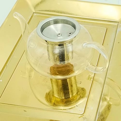 20 oz Clear Glass Teapot with Infuser, Borosilicate Stovetop Tea Pot - Image 6