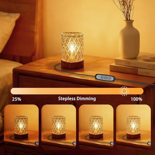 Mini Night Light with Adjustable Brightness,Ambient Lighting,Night Light with Timer, Dimmable Small Night Lamp for Nightstand/Bedroom，Warm Light lamp,Night Lights for Adults - Image 4